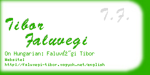 tibor faluvegi business card